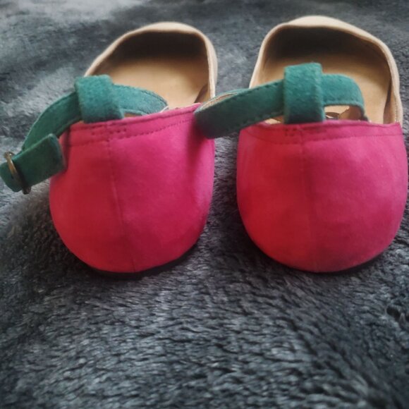 Jeffrey Campbell Free people flat shoes Size 6M three color Ankle strap - Picture 4 of 12